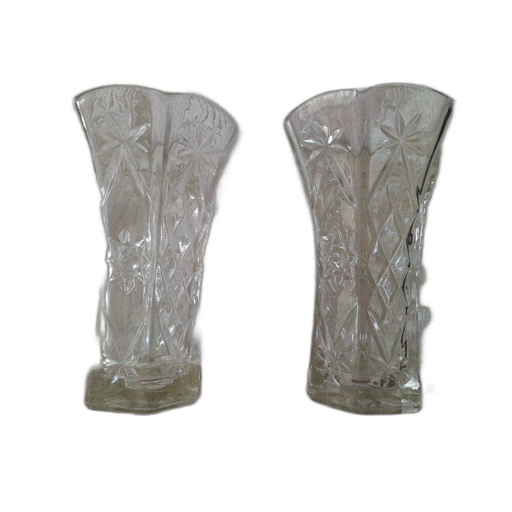Anchor Hocking Flared Vases set of two